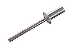 Low Profile Domed Head Aluminium Rivets Closed End
