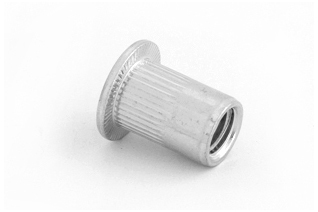 Flat Head Serrated Open End Rivet Nuts 