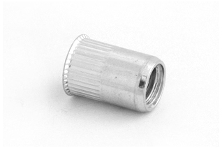 Reduced Head, Serrated Open Rivet Nuts 