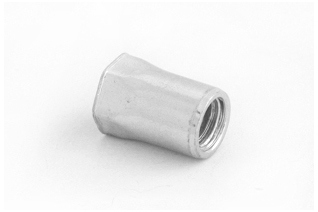 Reduced Head, Part Hexagon Open End Rivet Nuts 
